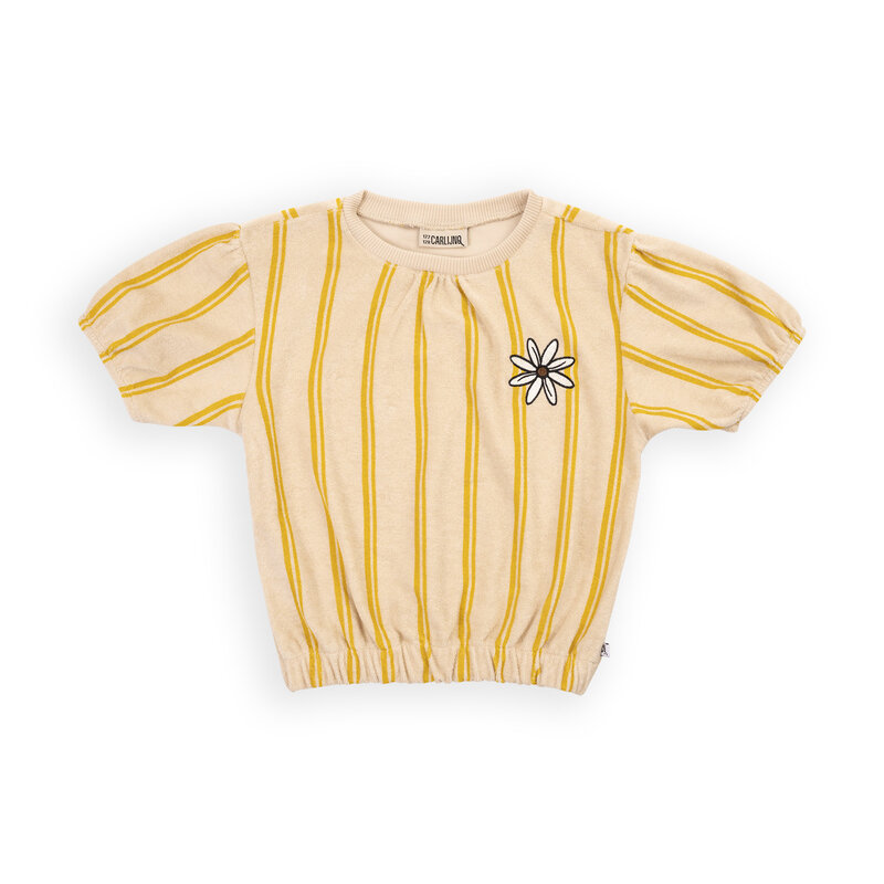 Stripes Yellow - Puffed Sleeves shirt