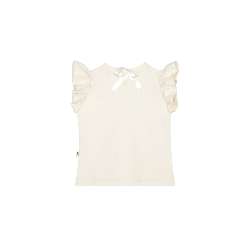 Ruffled Tee - Cream