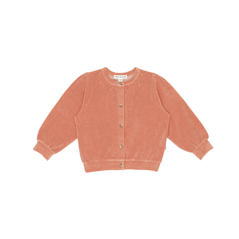 Puff Cardigan - Spicy Blush