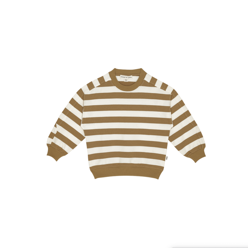 Relaxed Raglan Sweater - Classic Stripes