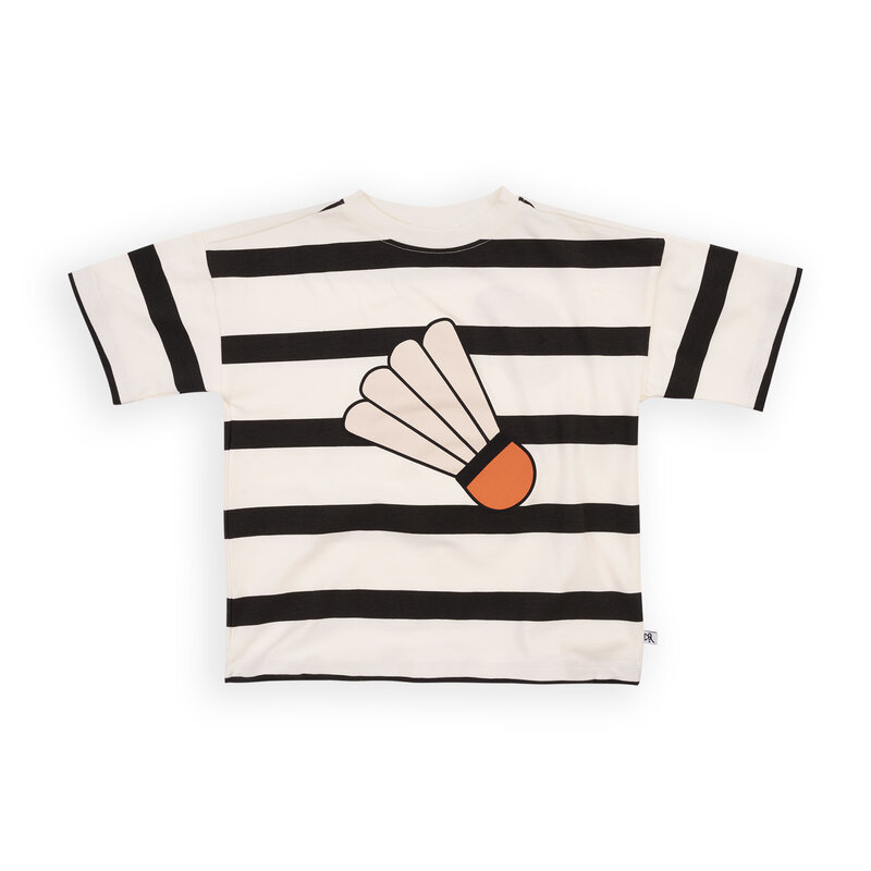 Stripes black - T-shirt oversized wt print