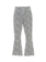 Eline rib flare pant - AOP Grey/ off white