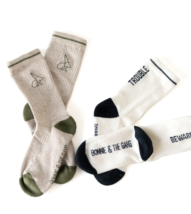 UGO crew socks - Khaki Ink