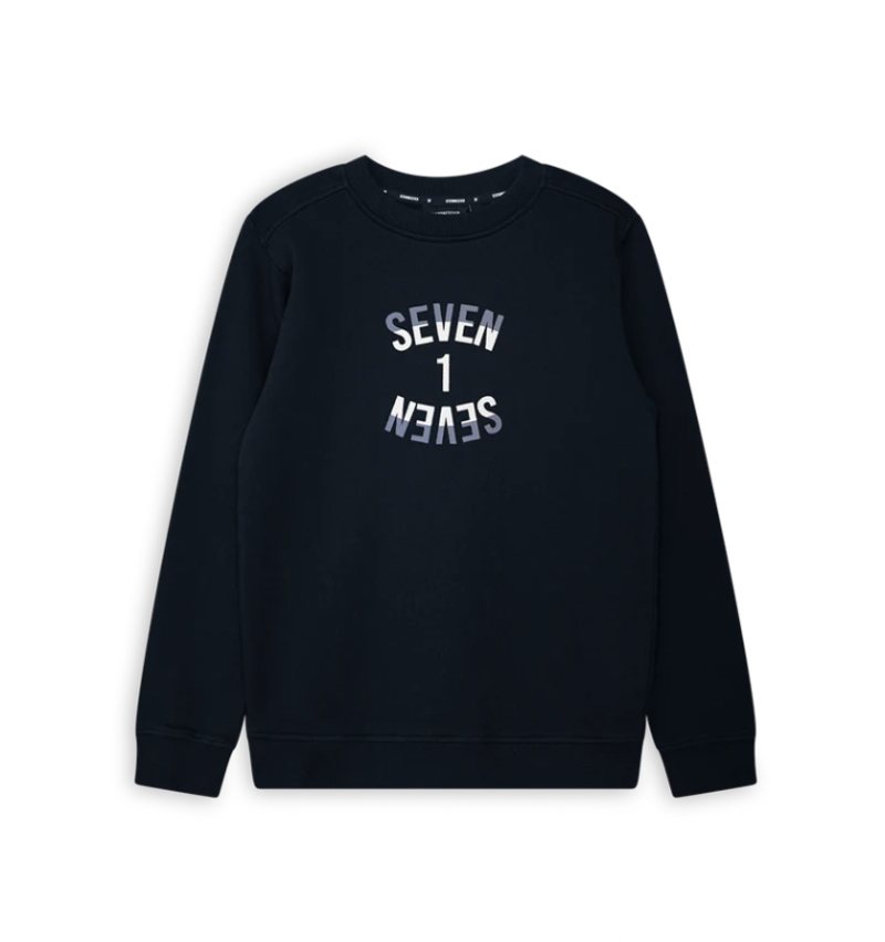 Round neck sweater - Navy Blazer