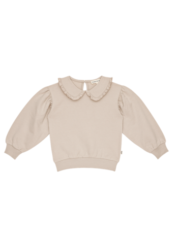 Balloon Collar Sweater - French Grey