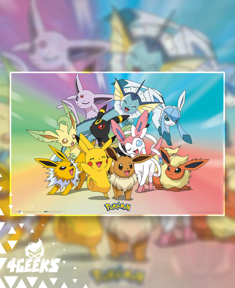 Grupo Erik Pokemon Eevee Evolutions Poster - 35.8 x 24.2 inches