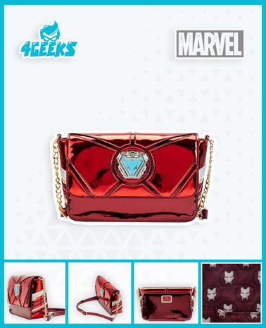 Loungefly Marvel Iron Man 15th Anniversary Cosplay Crossbody Bag: Handbags:  Amazon.com