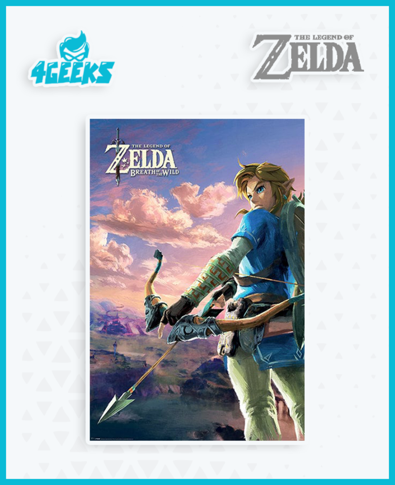 Poster Zelda Breath of the Wild - Hyrule Scene Landscape