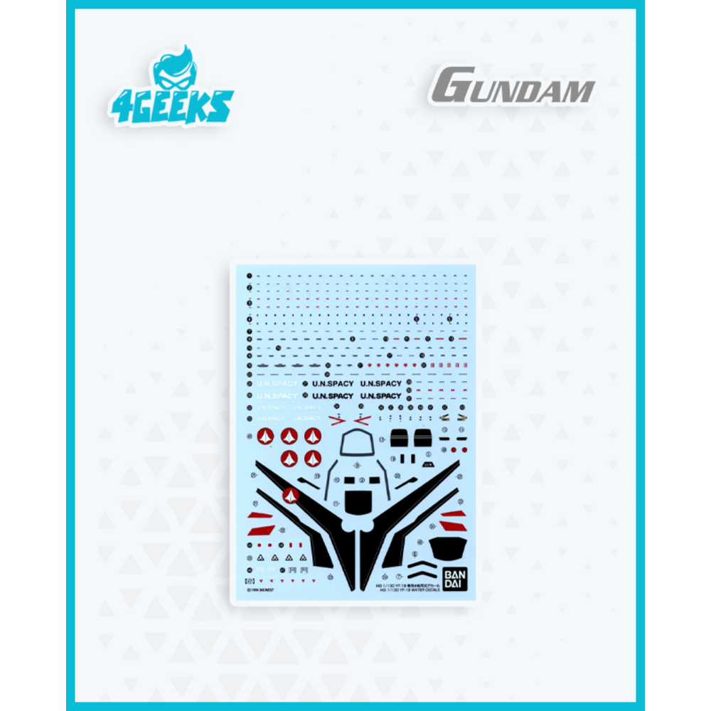 HG 1/100 YF19 Water Decals