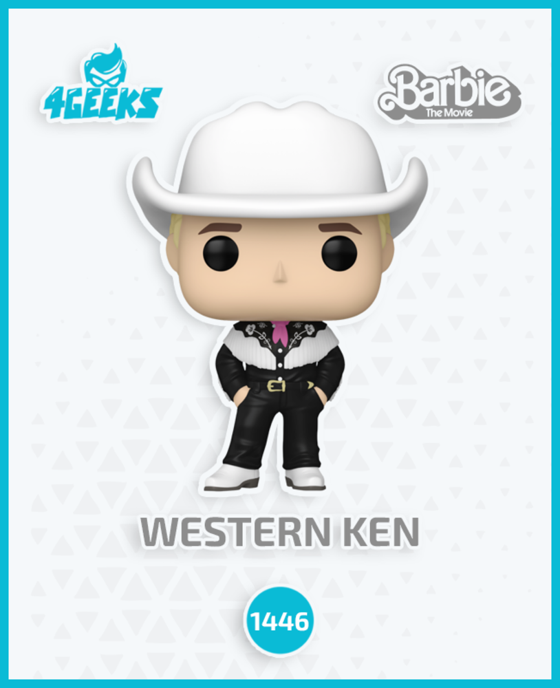 Funko Pop! Ken Cowboy Westen Ken: Barbie Filme Movie 2023 #1446