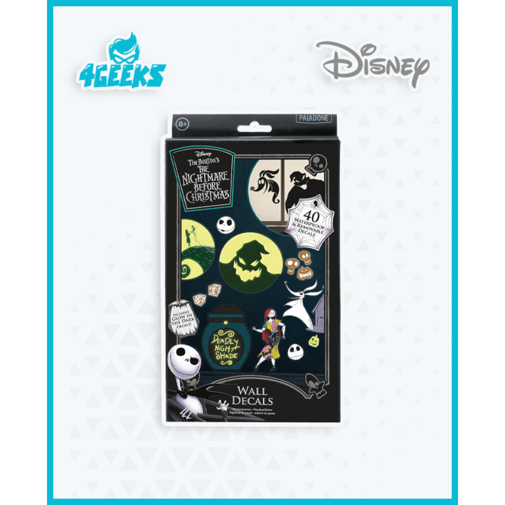 Paladone Disney The Nightmare Before Christmas Wall Decals Glow in