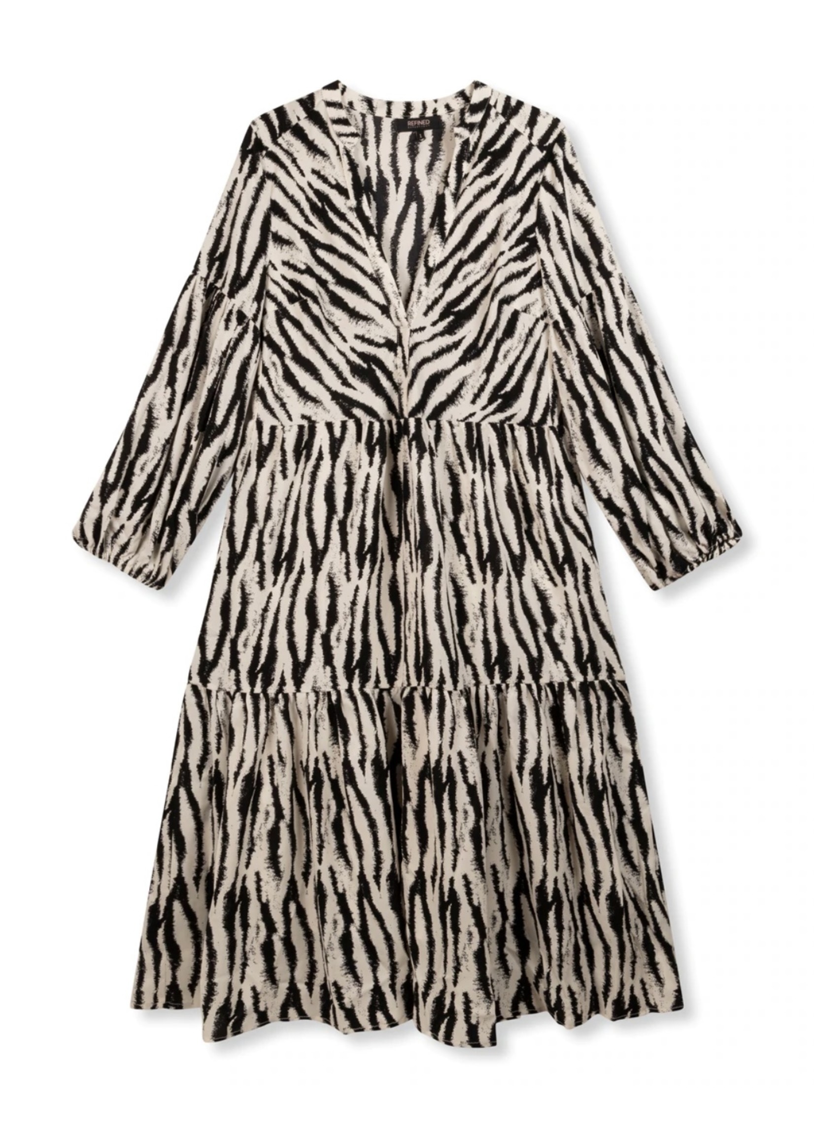 REFINED DEPARTMENT Flowy Zebra Dress Chelsea