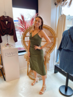 24COLOURS Jade dress | khaki