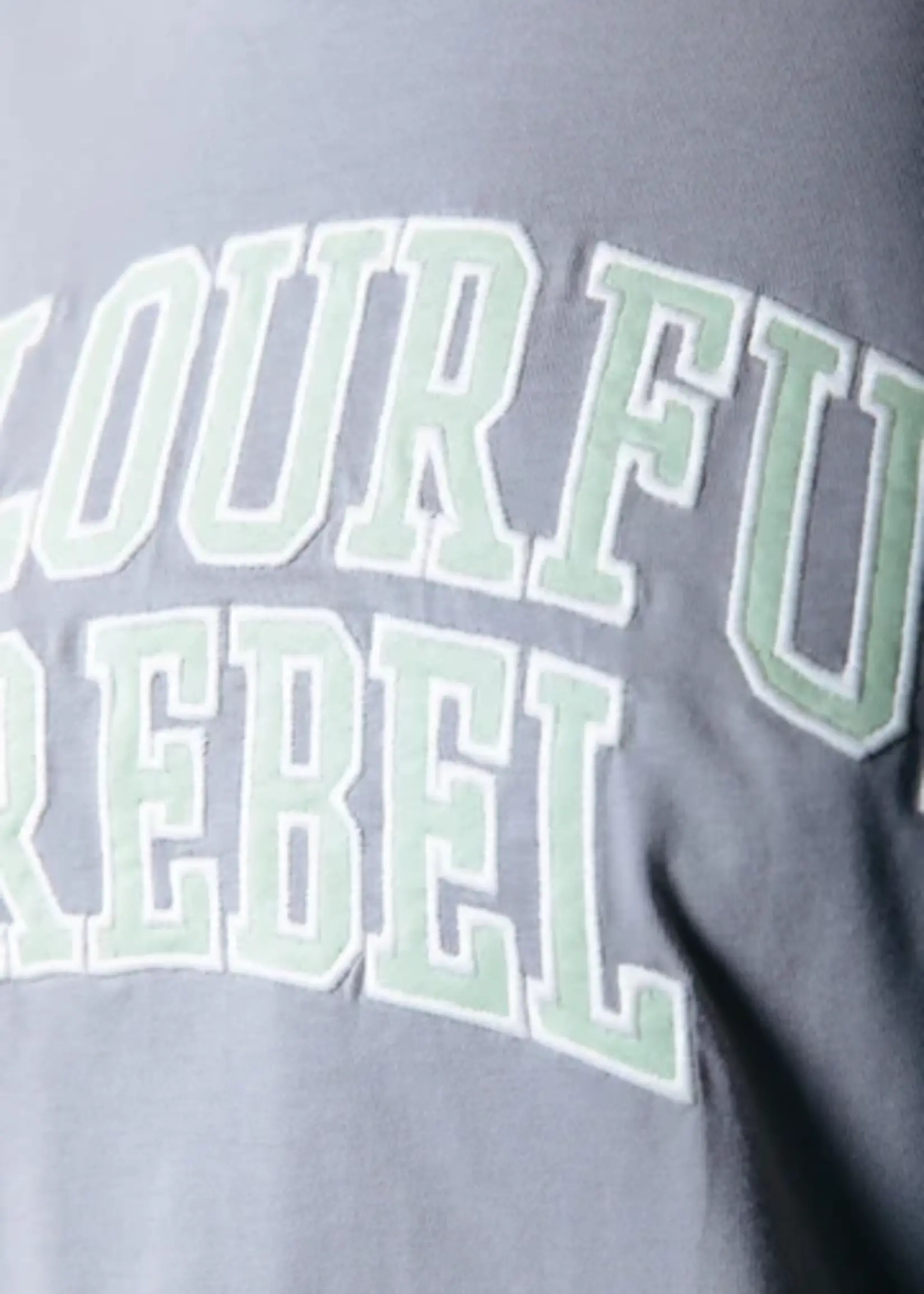 Colourful Rebel Logo Tee | Light grey