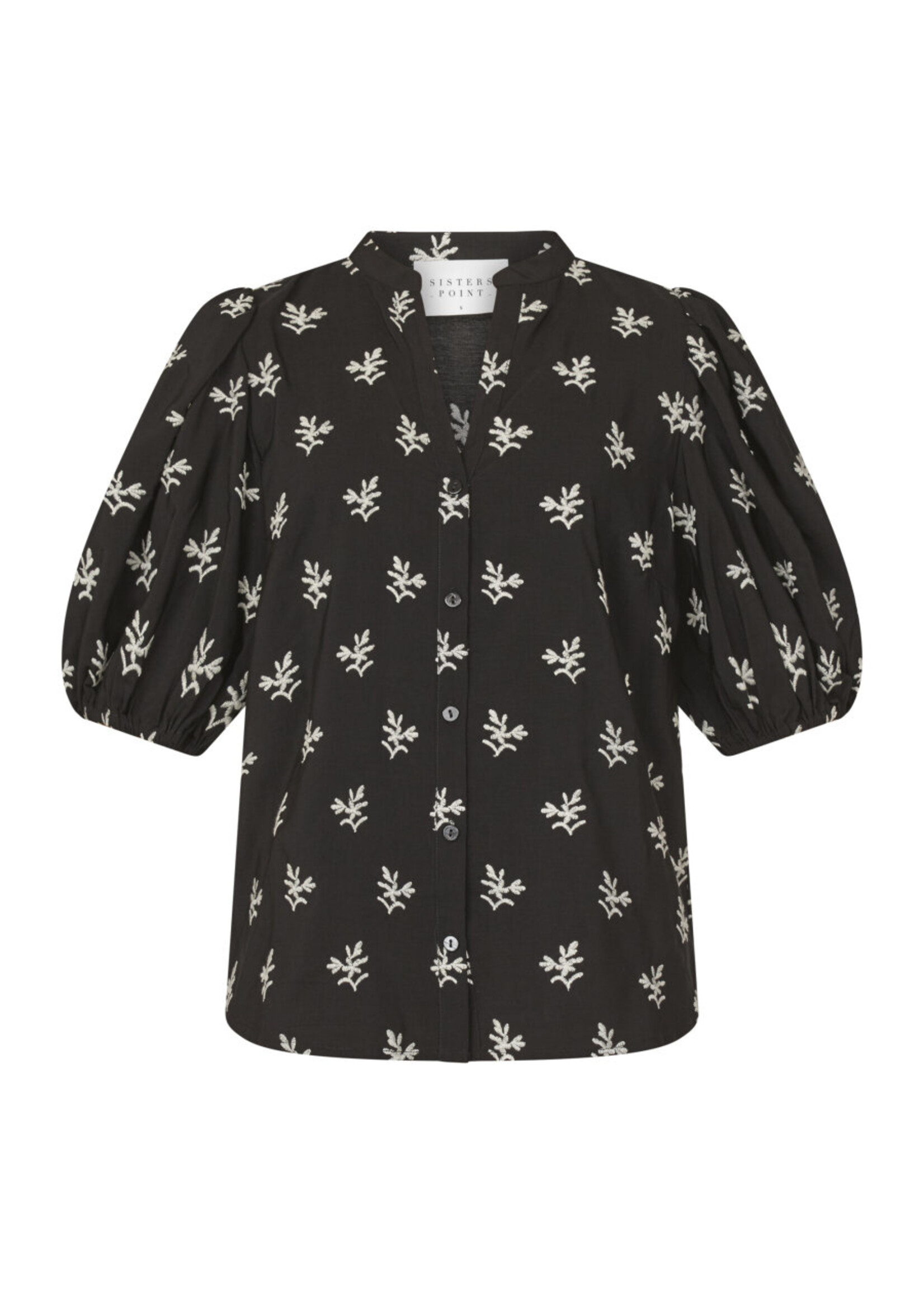 SISTERS POINT Varia blouse | black/cream