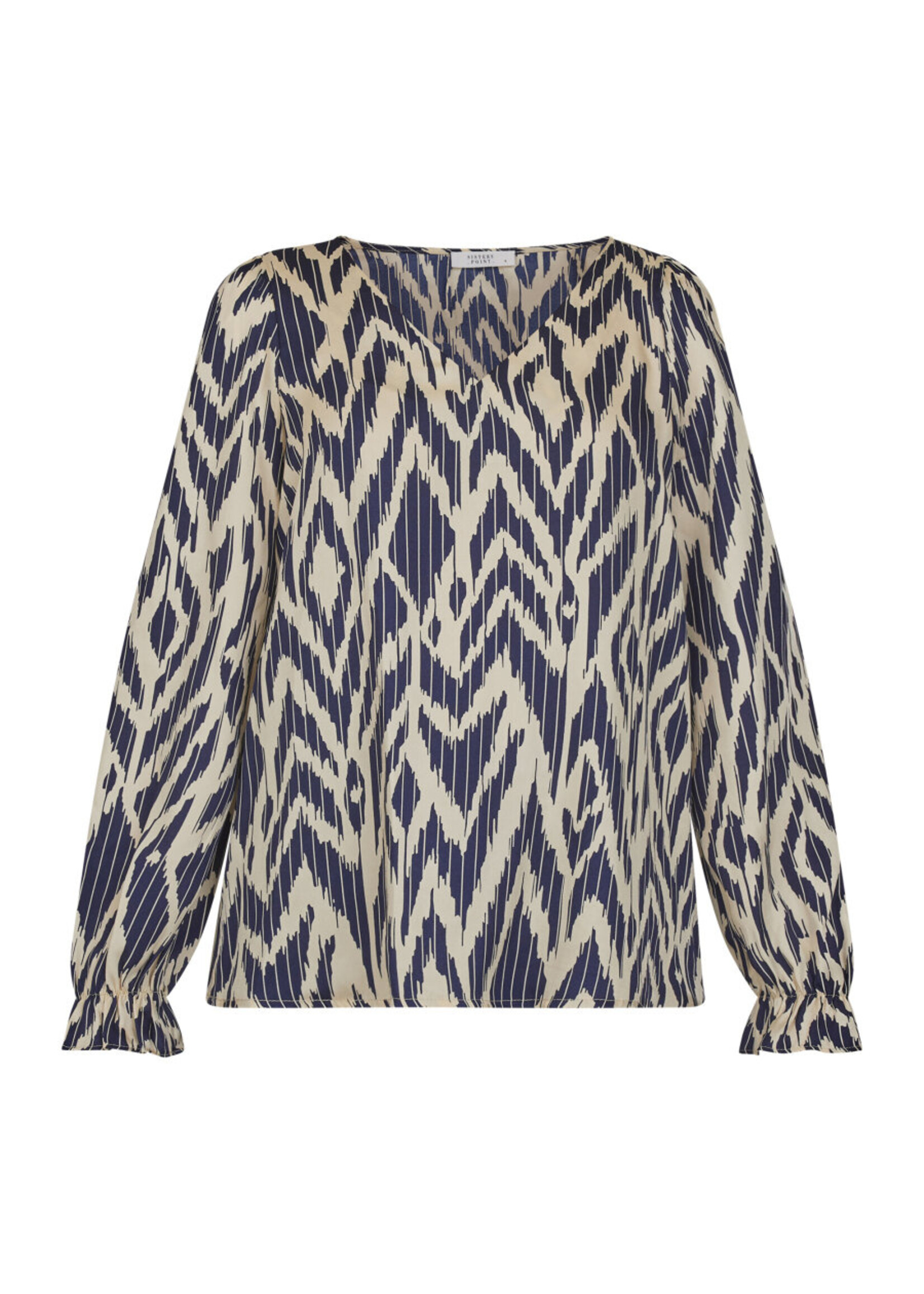 SISTERS POINT Noki blouse | navy/cream