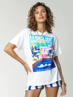 Colourful Rebel Scenery loose fit tee | white