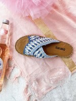 DWRS CASABLANCA knitted - Slippers | Blue / Off white