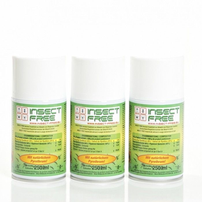 3 x Insect Free Extra Strong Refill 250ml – Powerful Insect Protection