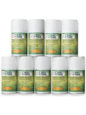 9 x Insect Free Extra Strong navullingen 250ml – krachtige automatische insectenbestrijding