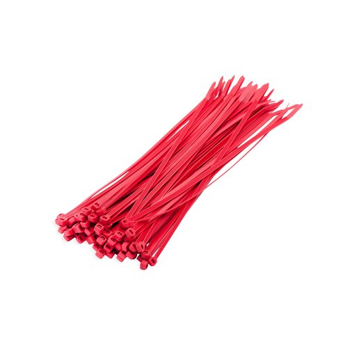 Kabelbundelband Nylon 6.6 rood 2,5x 100 mm 100 stuks