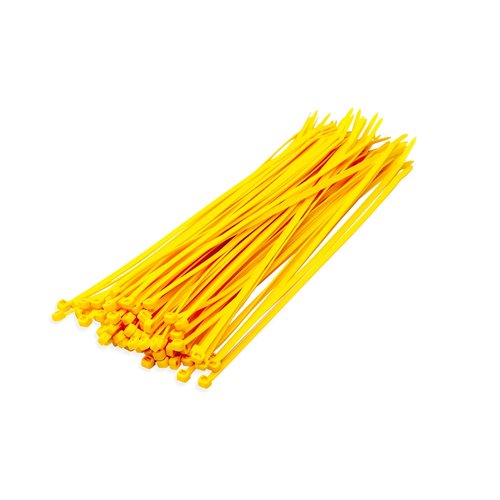 Kabelbundelband Nylon 6.6 geel 7,6x 370 mm 100 stuks Kabelbundelband Nylon 6.6 geel 7,6x 370 mm 100 stuks