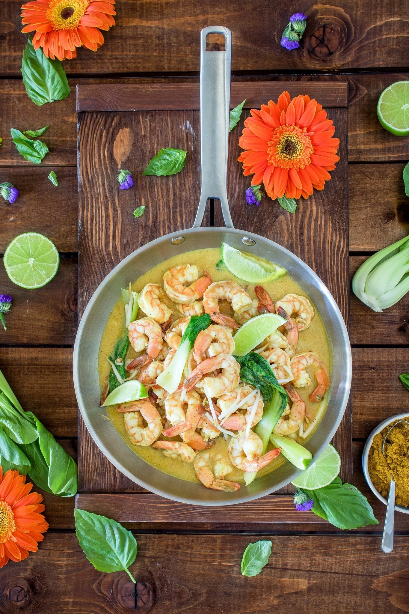 Thai coconut shrimp curry