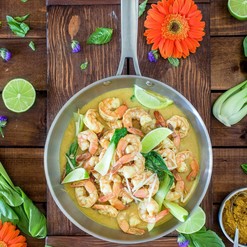 Thai coconut shrimp curry