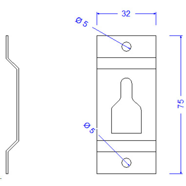 Jobé Luikbeslag Ophanghaak voor sierluiken, rvs zwart gecoat
