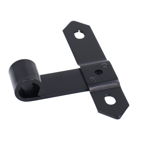 Jobé Luikbeslag Plaatduim muur X=13 B=70 rechts, zwart