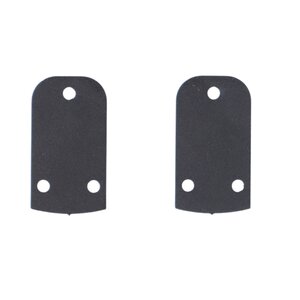 Onderlegplaatje overvalsluiting alu 2mm zwart (per 2)