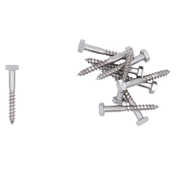 Jobé Luikbeslag Houtdraadbout RVS 6mm