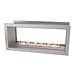 Icon Fires Double Sided Slimline Firebox 1100 met Slimline 800 Brander