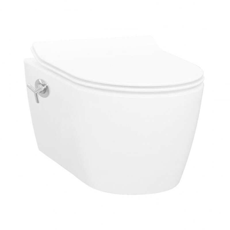 Fentinova Alfa wandcloset wit met bidet