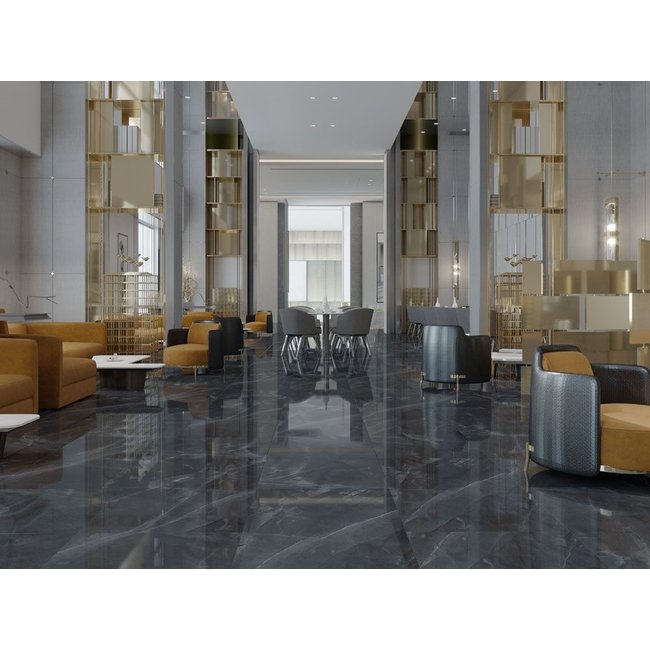 Fentinova Tegel Space Antracite Glossy 120x60cm