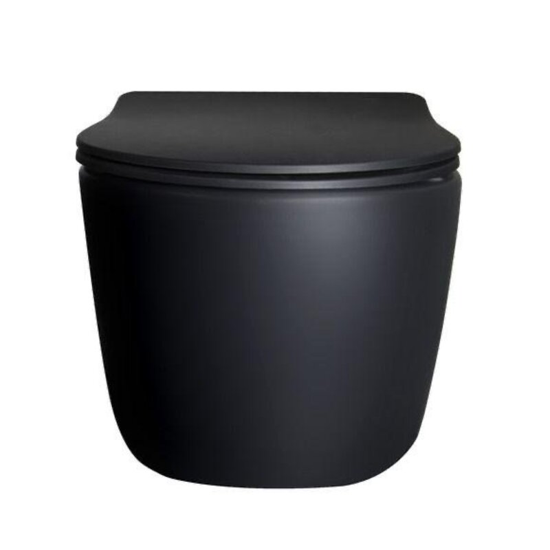 Fentinova Alfa wandcloset mat zwart zonder bidet