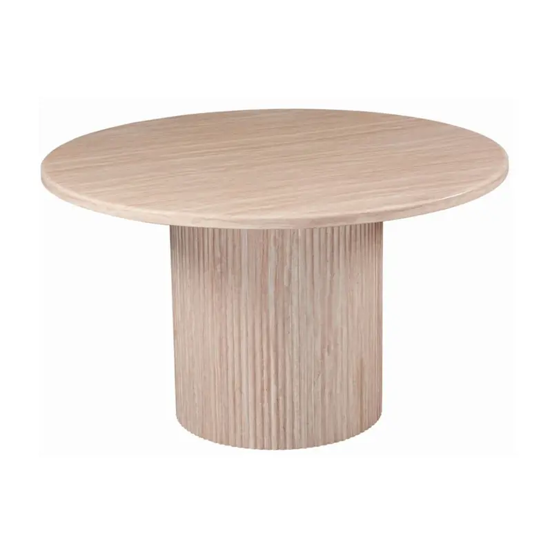 Eettafel travertin rond (Ø 130cm)