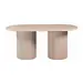 Eettafel travertin  oval  (180 X 90 X 76)