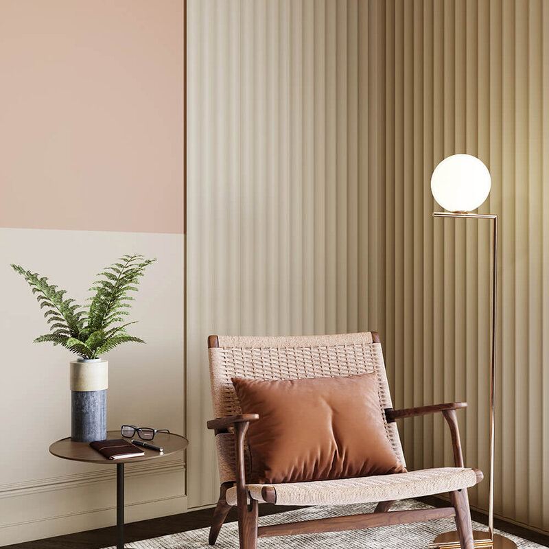 W114 Valley XL 3D Wandpaneel - L 200 x H 25 x B 1,5 cm