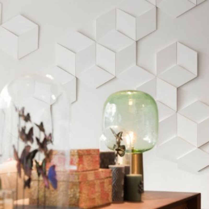 W100 Rombus 3D Wandpaneel - L 15 x H 25,8 x B 2,9 cm