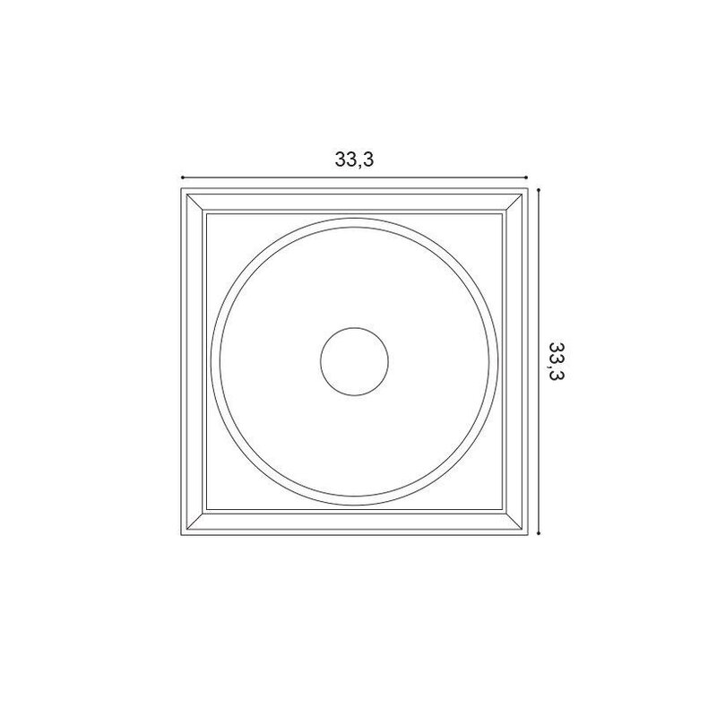 W122 Autoire 3D Wandpaneel - L 33,3 x H 33,3 x B 2,6 cm