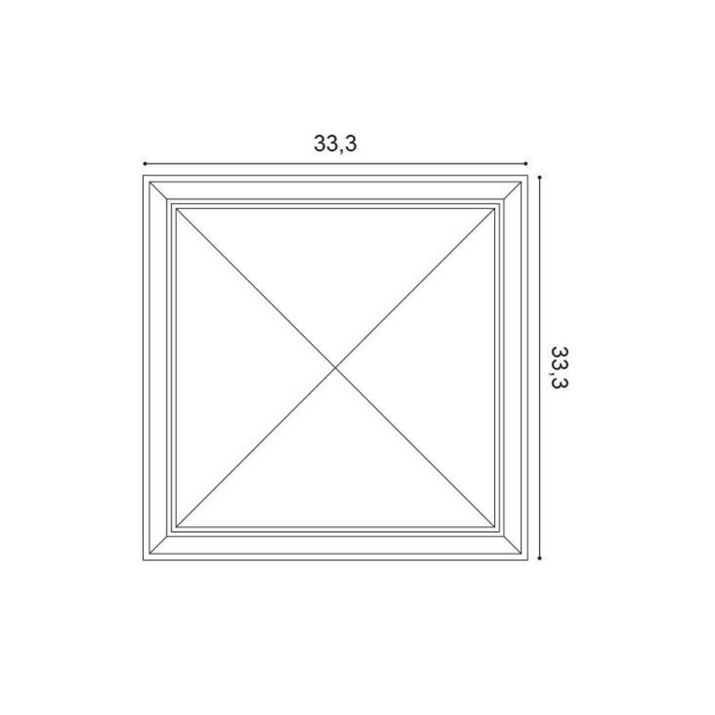 W123 Autoire 3D Wandpaneel - L 33,3 x H 33,3 x B 3,5 cm
