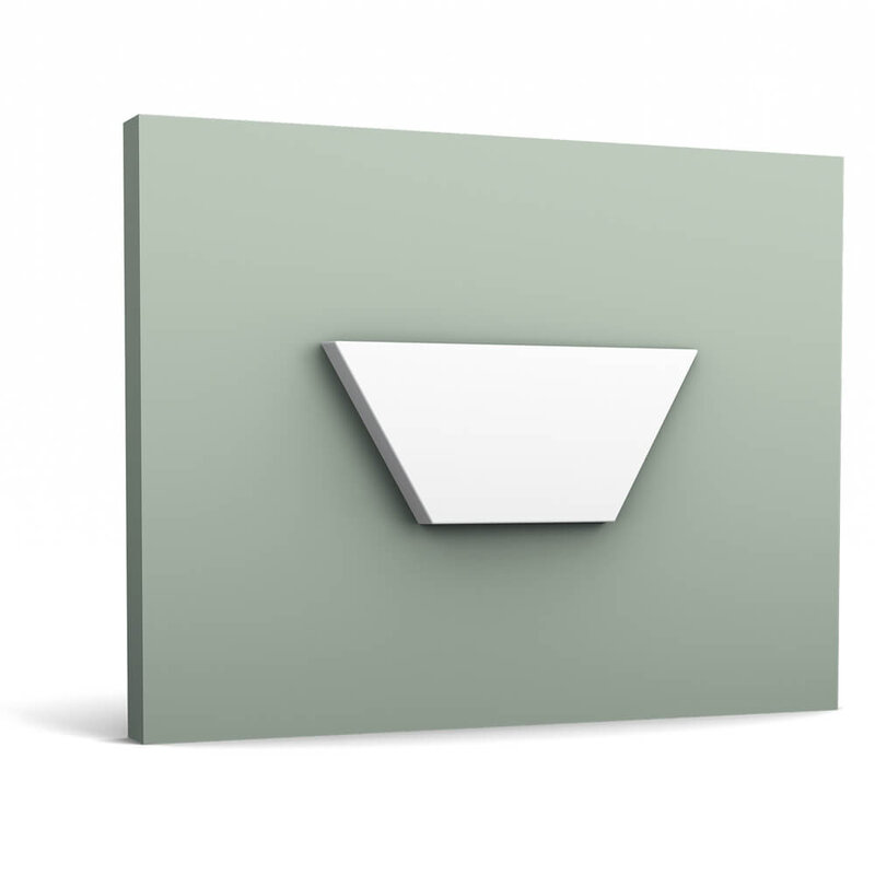 W101 Trapezium 3D Wandpaneel - L 15 x H 34,5 x B 2,9 cm