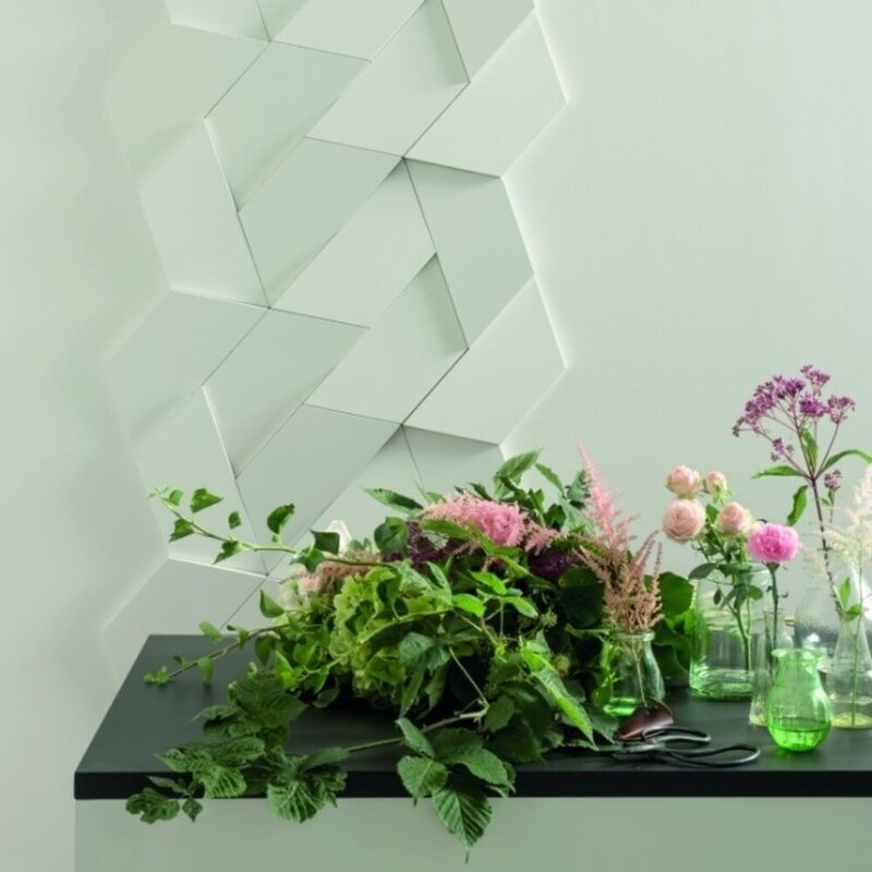 W101 Trapezium 3D Wandpaneel - L 15 x H 34,5 x B 2,9 cm