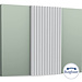 W108F Zigzag Buigbaar 3D Wandpaneel - L 200 x H 25 x B 1,8 cm