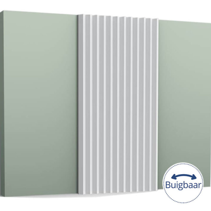 W108F Zigzag Buigbaar 3D Wandpaneel - L 200 x H 25 x B 1,8 cm