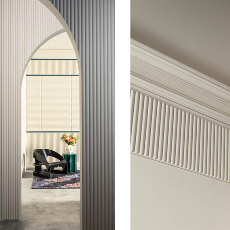 W214 Hill Bead XL 3D Wandpaneel - L 200 x H 40 x B 1,5 cm