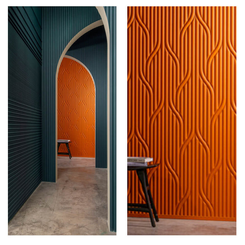 W213 Hill Trace 3D Wandpaneel - L 200 x H 25 x B 1,6 cm