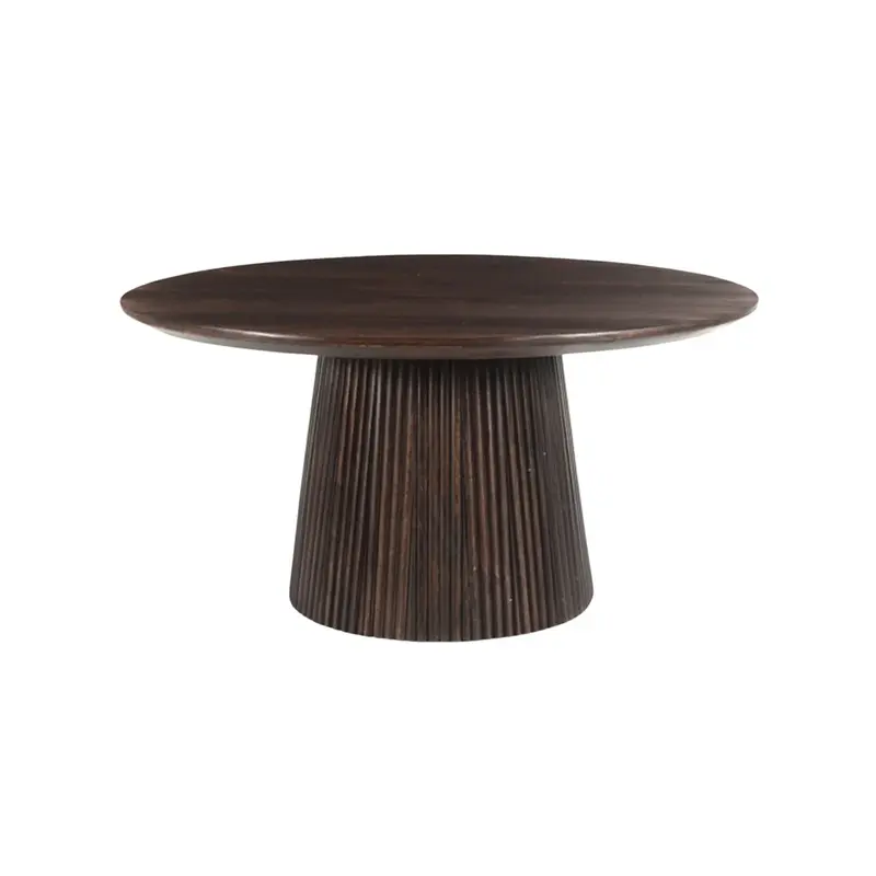 Japandi Salontafel rounded Walnoot