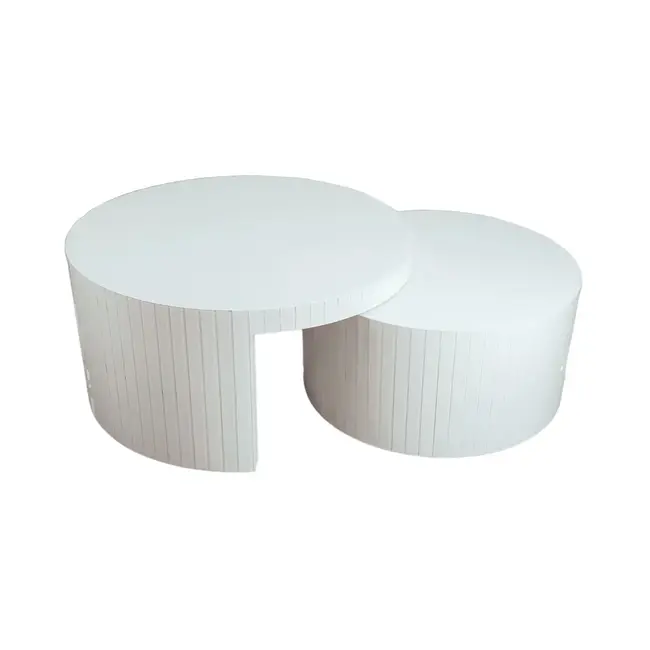 Japandi salontafel Rounded White